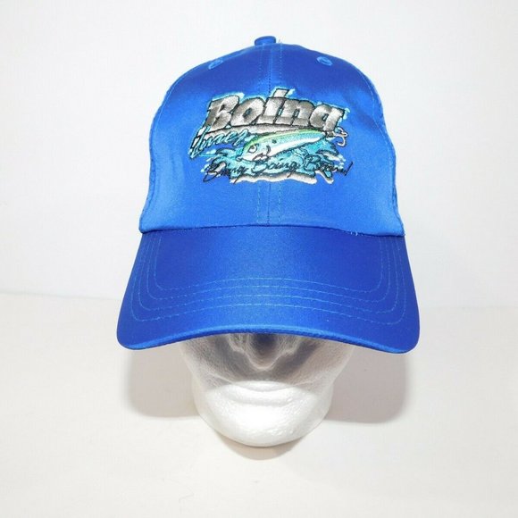 Boing Fishing Lures strap back  Hap Cap Blue New without Tags - Picture 3 of 8